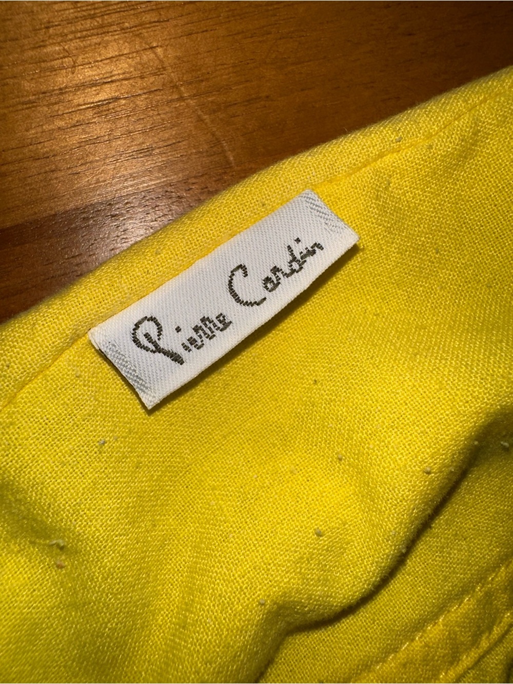 Pierre Cardin Yellow Drawstring Jogger Pants - Picture 2 of 5
